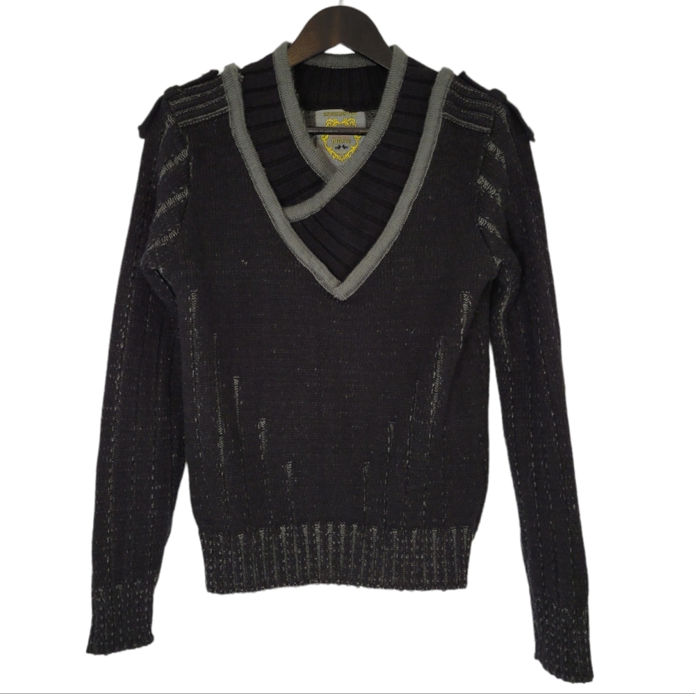 Tarkan spor men's black warm fitted pullover sweater